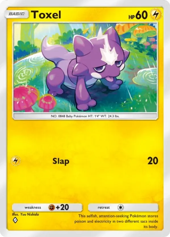Toxel card front