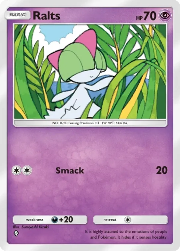 Ralts card front