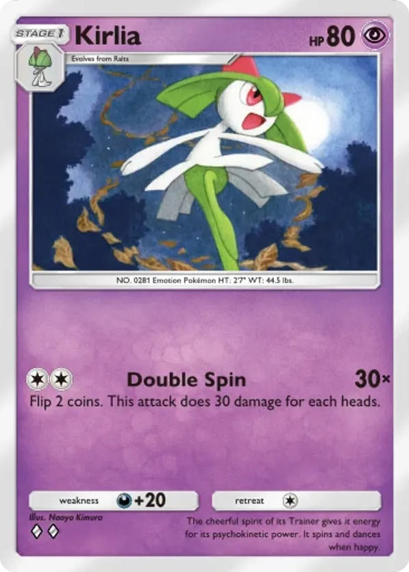 Kirlia card front