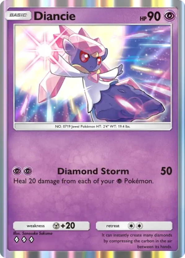 Diancie card front