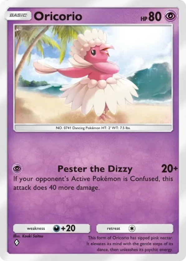 Oricorio card front