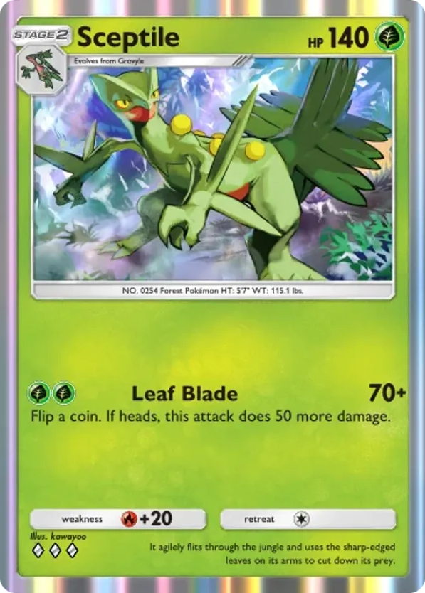 Sceptile card front
