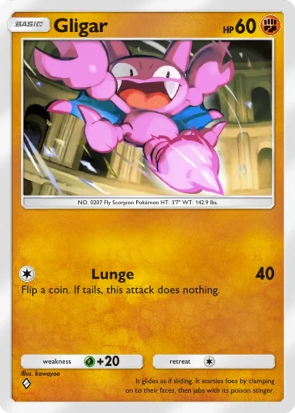 Gligar card front
