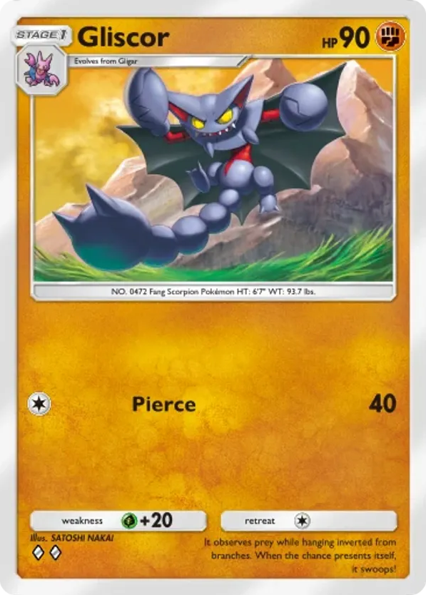 Gliscor card front