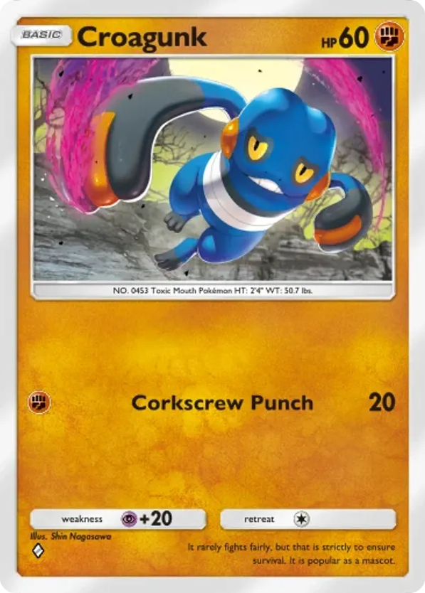 Croagunk card front