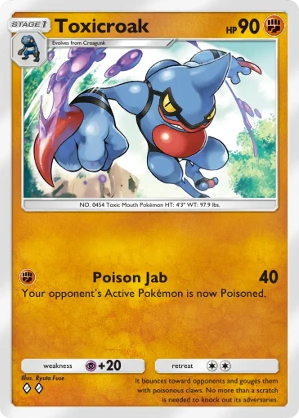 Toxicroak card front