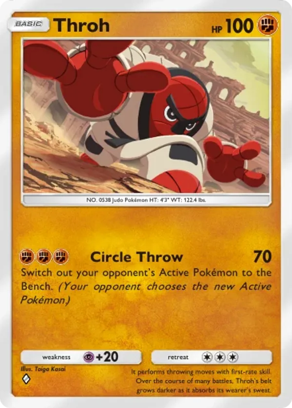 Throh card front
