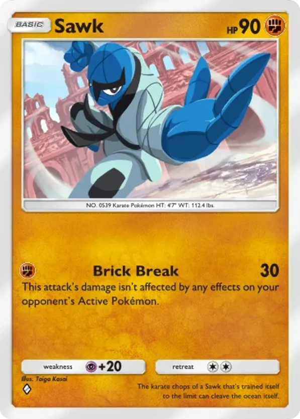 Sawk card front