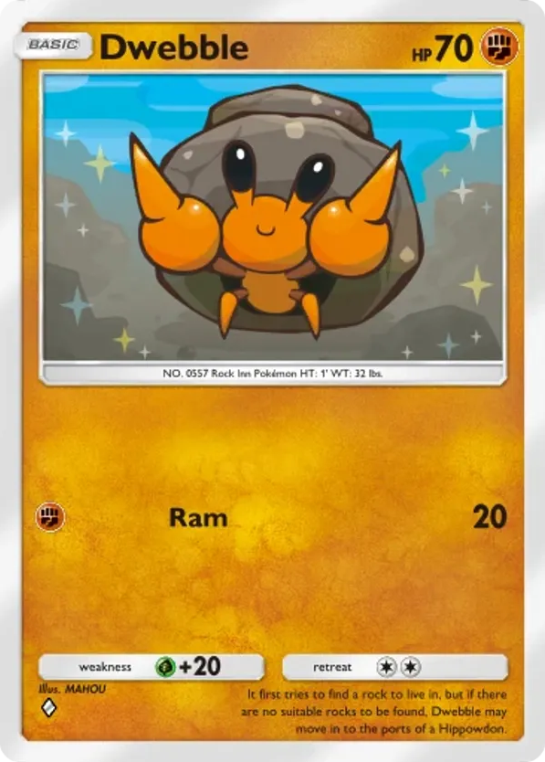 Dwebble card front