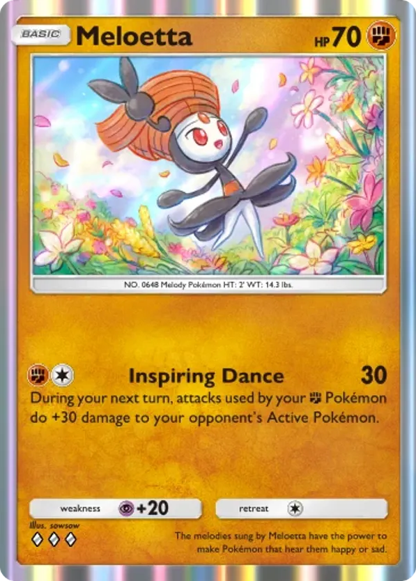 Meloetta card front