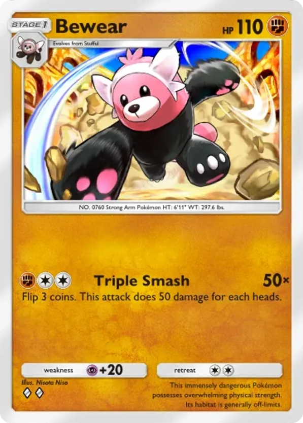 Bewear card front