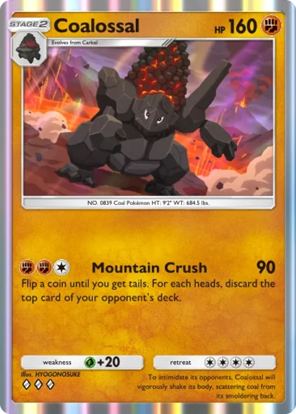 Coalossal card front