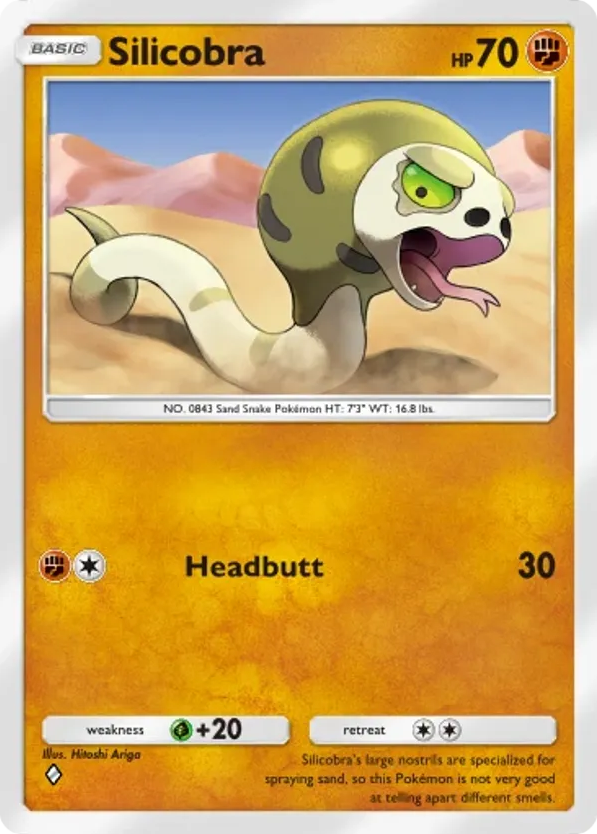 Silicobra card front