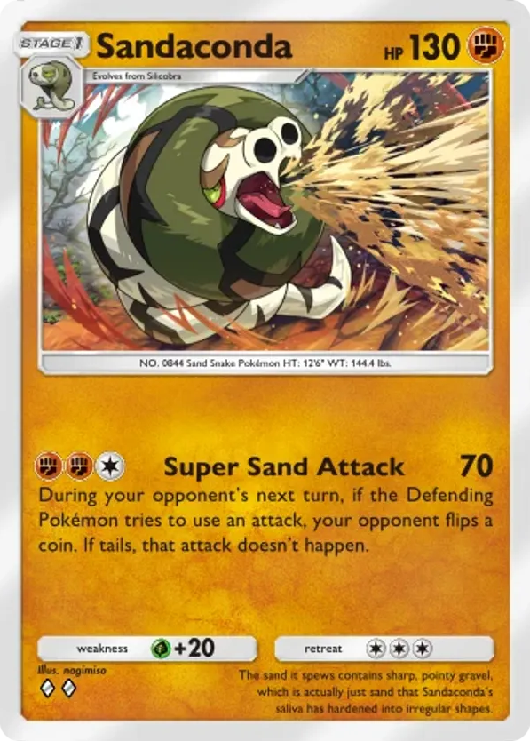 Sandaconda card front