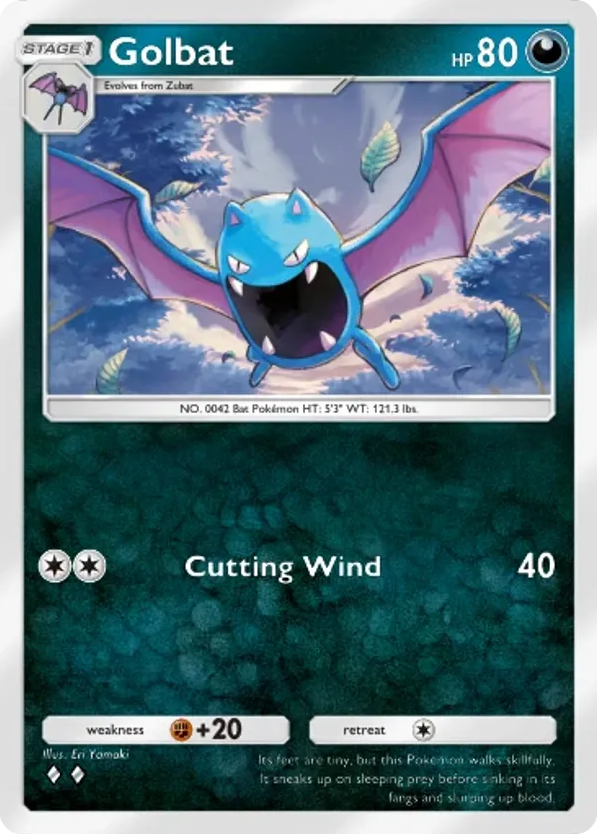 Golbat card front