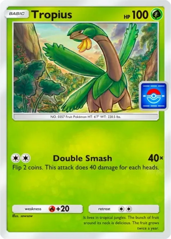 Tropius card front