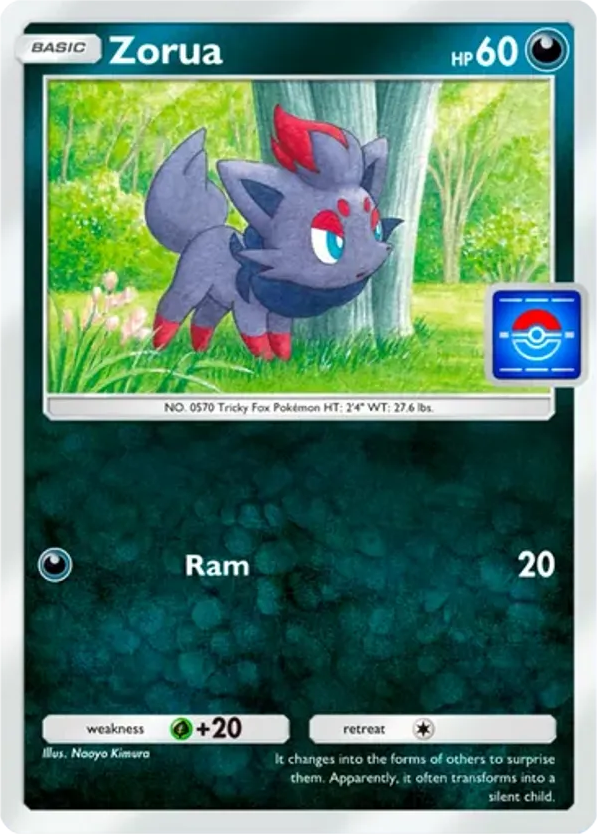 Zorua card front