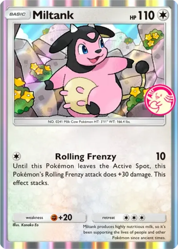 Miltank card front