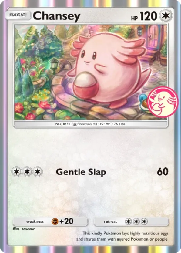 Chansey card front