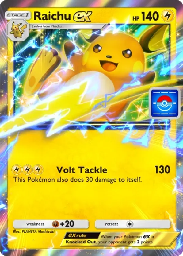 Raichu ex card front