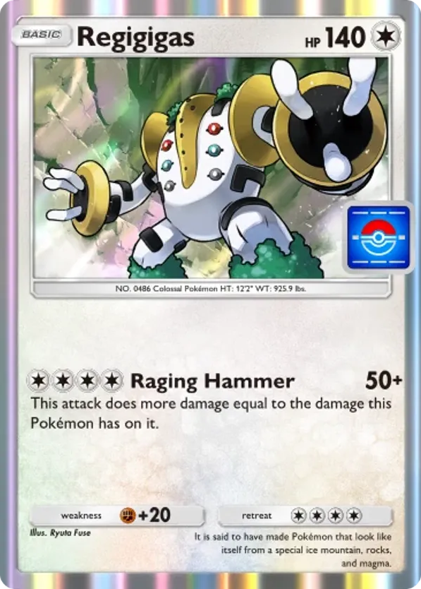 Regigigas card front