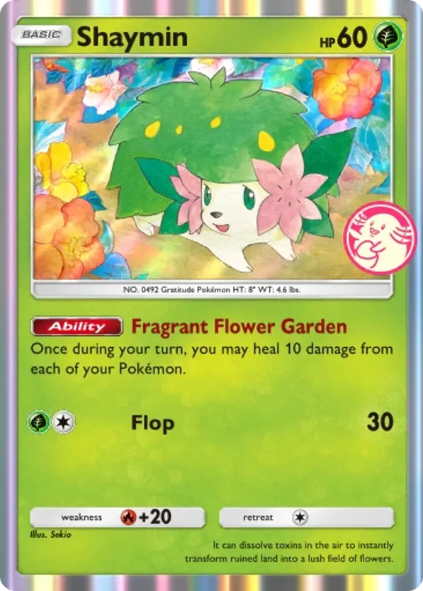 Shaymin card front