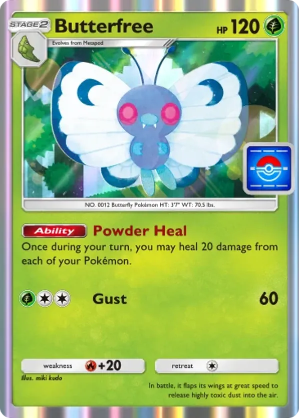 Butterfree card front