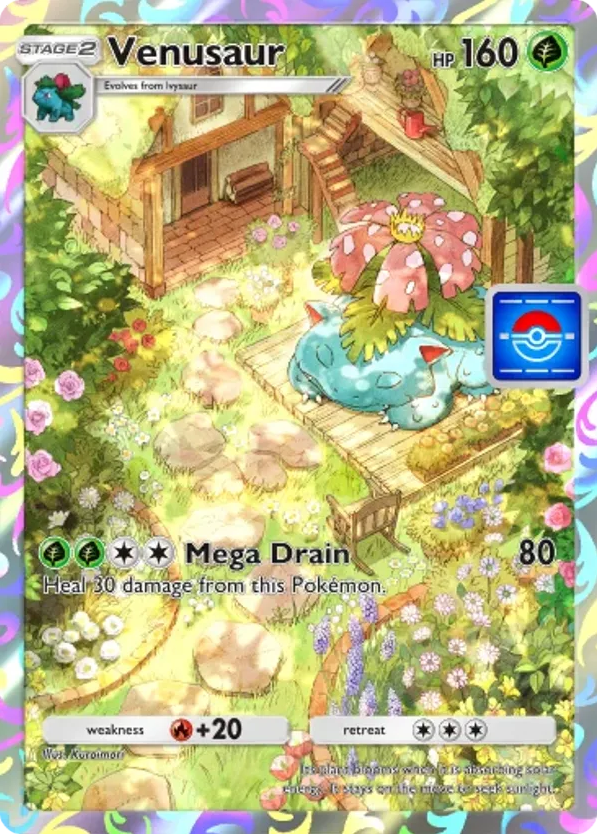 Venusaur card front