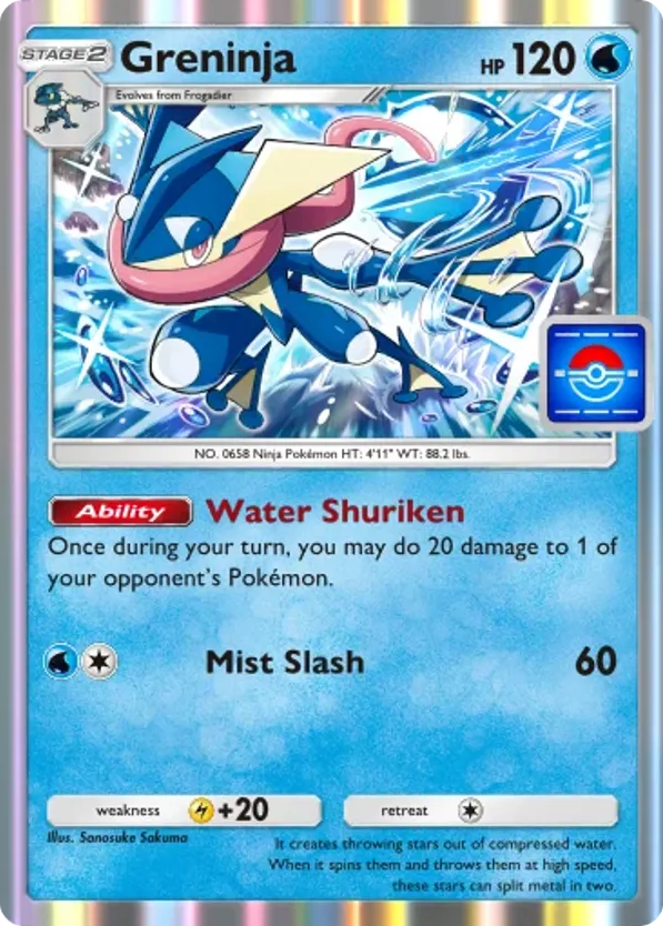 Greninja card front