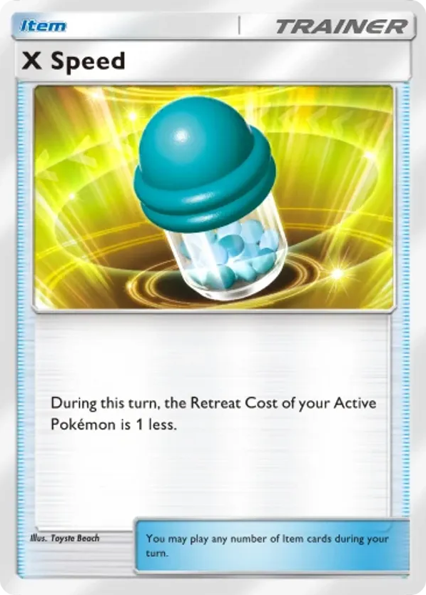 X Speed card front
