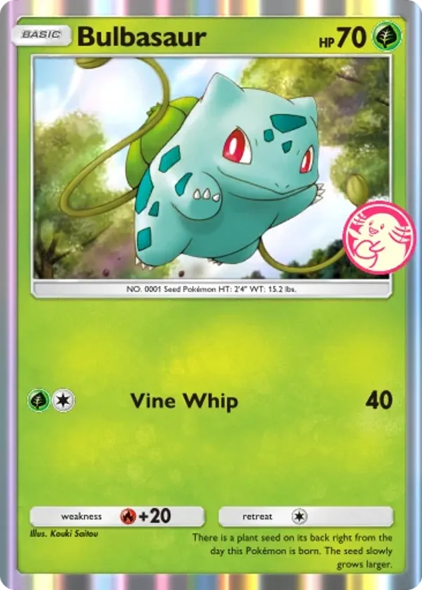 Bulbasaur card front