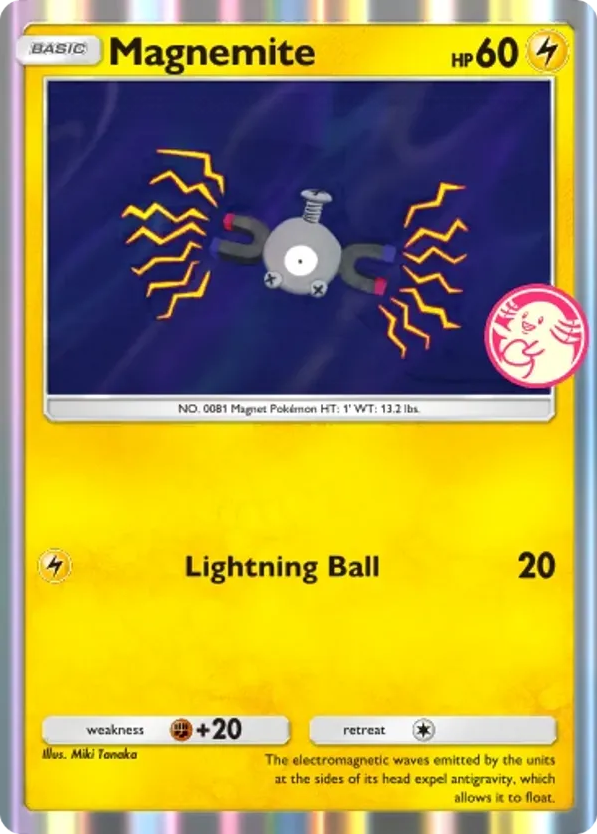 Magnemite card front