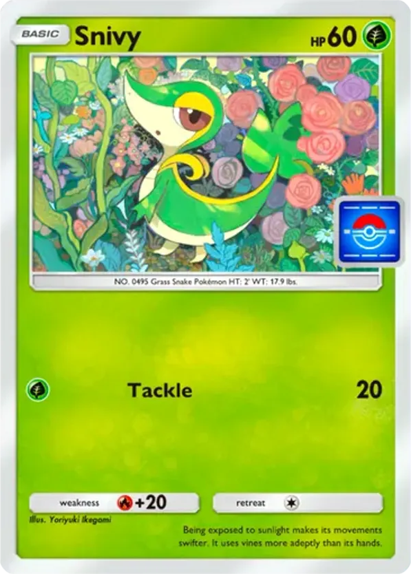 Snivy card front
