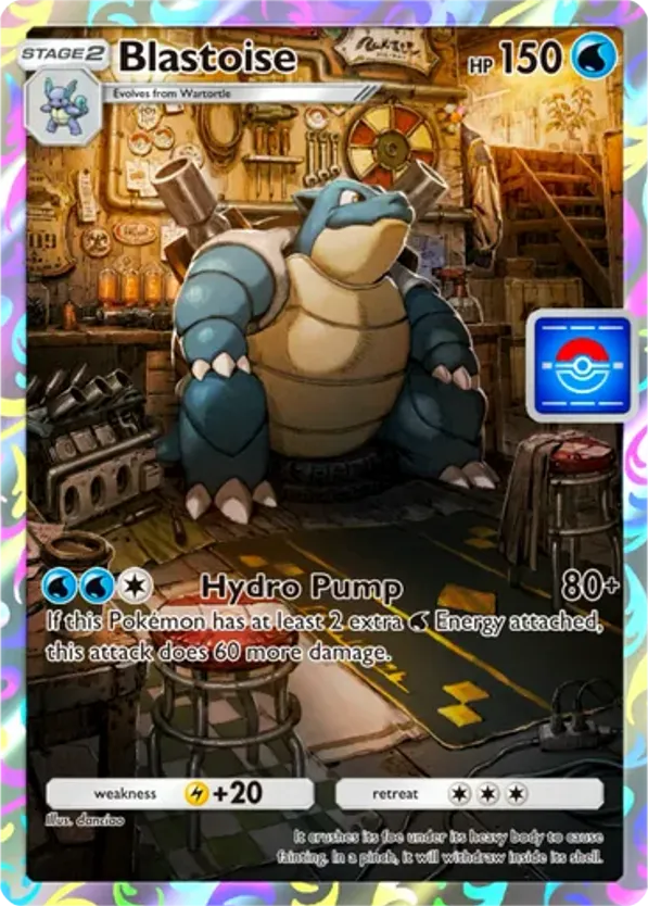 Blastoise card front