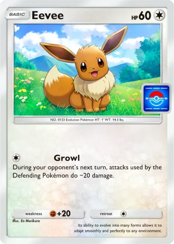 Eevee card front