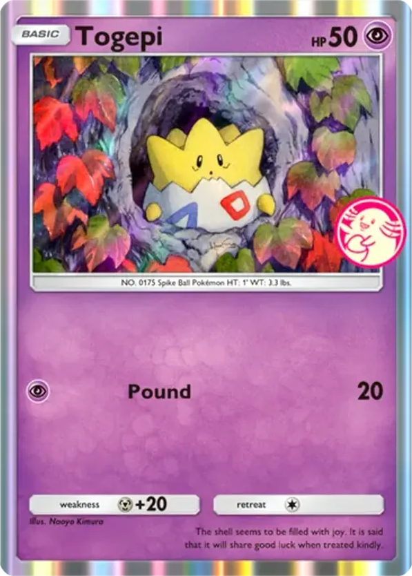 Togepi card front