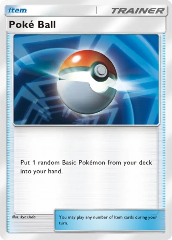 Poké Ball card front