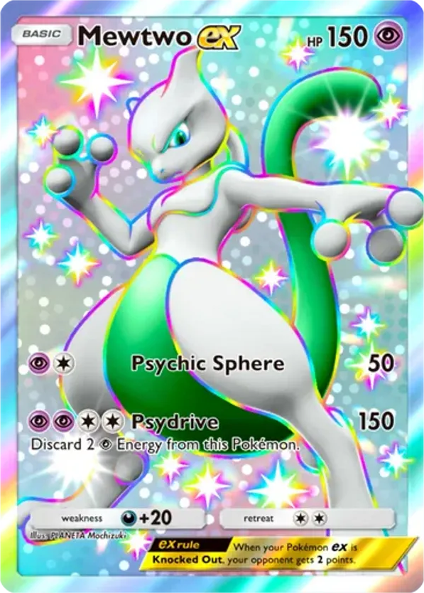 Mewtwo ex card front