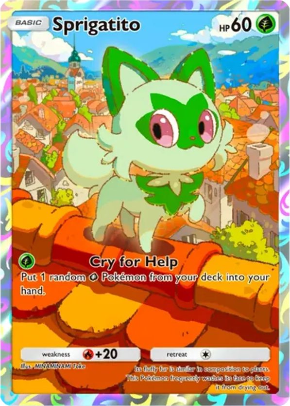 Sprigatito card front