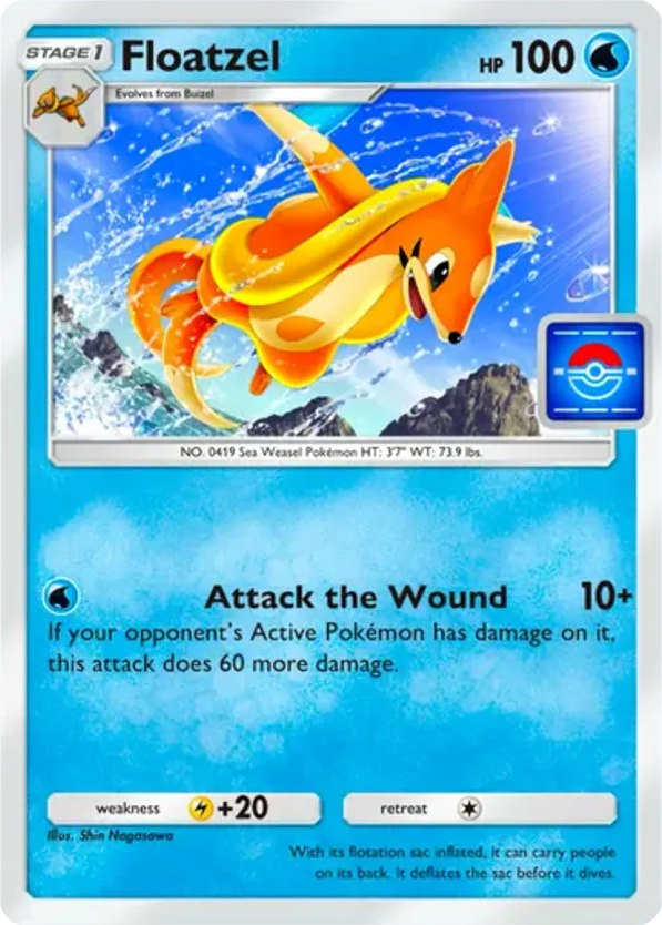 Floatzel card front