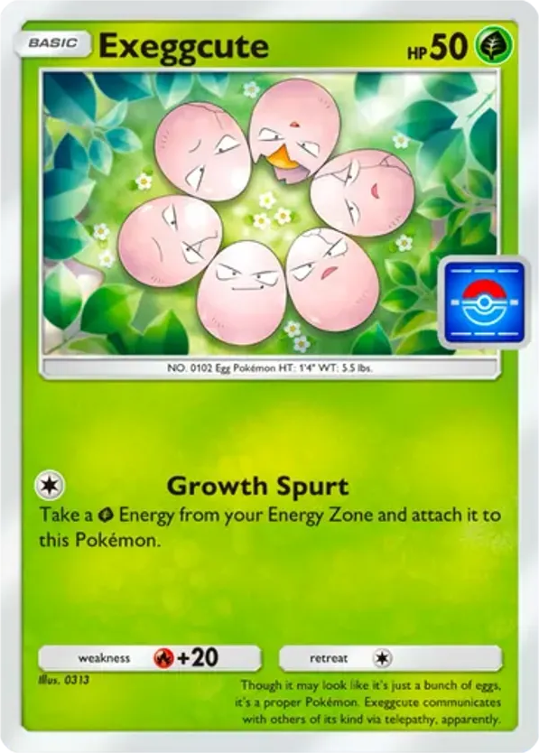 Exeggcute card front