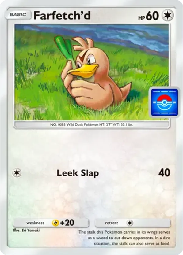 Farfetch'd card front