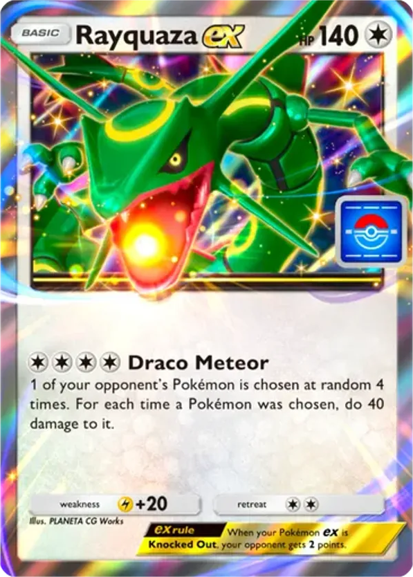 Rayquaza ex card front