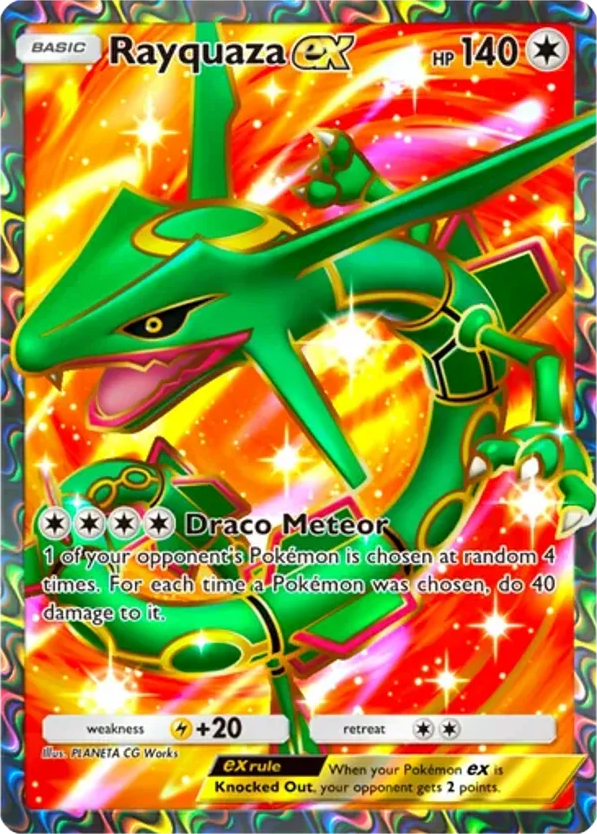 Rayquaza ex card front