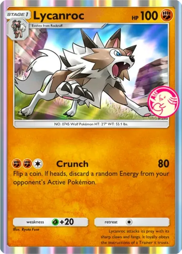 Lycanroc card front