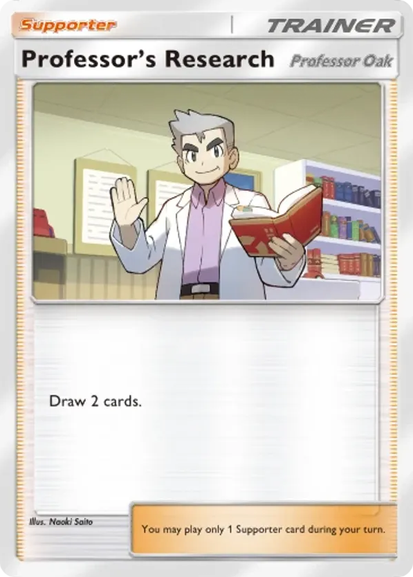 Professor's Research card front