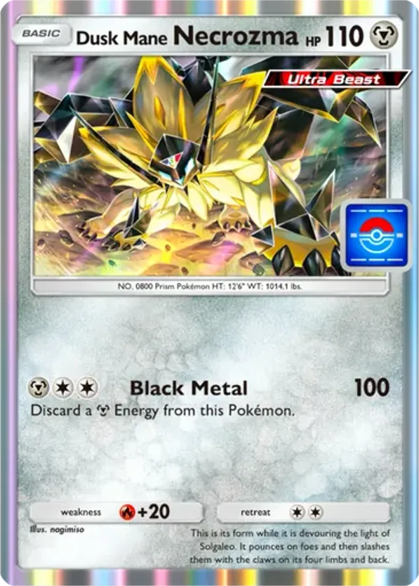 Dusk Mane Necrozma card front