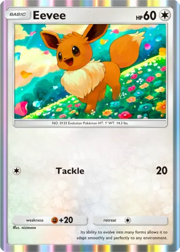 Eevee card front