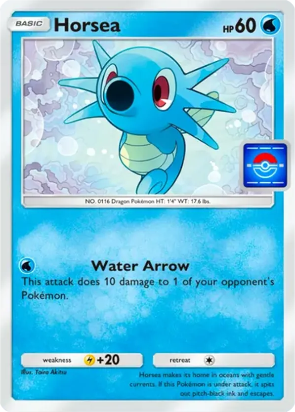 Horsea card front