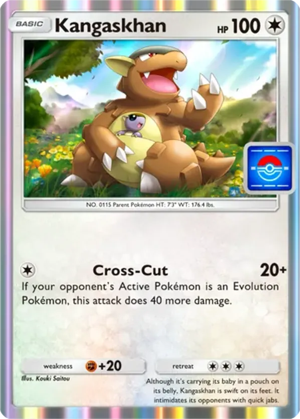Kangaskhan card front